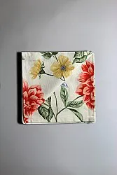 Lautasliinat 4kpl - Dahlia (punainen)