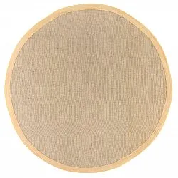 Pyöreä matot (sisal) - Agave (kevyt taupe)
