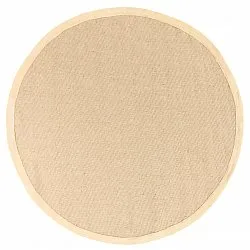 Pyöreä matot (sisal) - Agave (beige/beige)