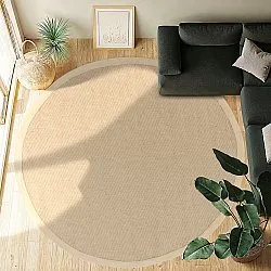 Pyöreä matot (sisal) - Agave (beige/beige)