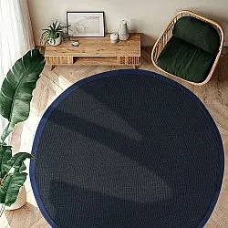 Pyöreä matot (sisal) - Agave (tummansininen)