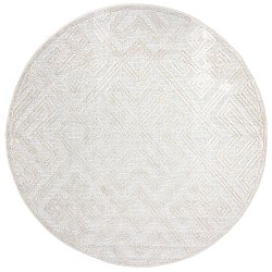 Pyöreä matot - Indoor/Outdoor Shirley (cream)