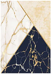 Wilton-matto - Canelli (beige/valkoinen/sininen)