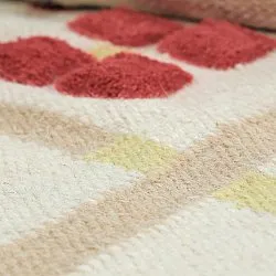 Villamatto - Lausanne Flatweave Tufted Premium (valkoinen/beige)