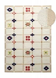 Villamatto - Lausanne Flatweave Tufted Premium (valkoinen/beige)