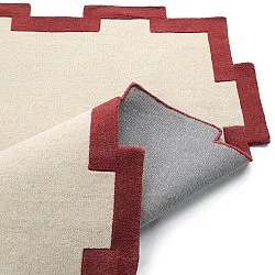 Villamatto - Agra Hand Tufted Wool Premium (kerma/punainen)