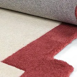Villamatto - Agra Hand Tufted Wool Premium (kerma/punainen)