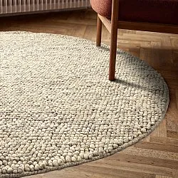 Pyöreät matot - Avafors Wool Bubble (harmaa/beige)