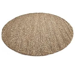 Pyöreät matot - Avafors Wool Bubble (vaaleanruskea/valkoinen)