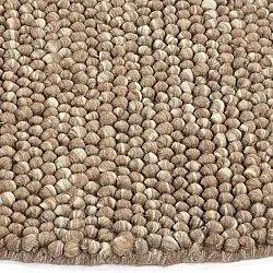 Pyöreät matot - Avafors Wool Bubble (vaaleanruskea/valkoinen)