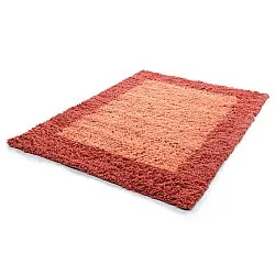 Villamatto - Khenifra Handknot Wool Premium (oranssi/punainen)