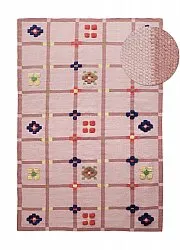 Villamatto - Lausanne Flatweave Tufted Premium (vaaleanpunainen)