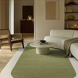 Villamatto - Puri Hand Tufted Wool Premium (vihreä/kermanvärinen)