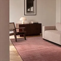 Villamatto - Rozel Handloom Wool Premium (himmeänpunainen)