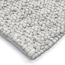 Villamatto - Sala Irregular Wool Bubble (vaaleanharmaa melange)