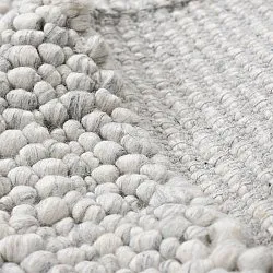 Villamatto - Sala Irregular Wool Bubble (vaaleanharmaa melange)