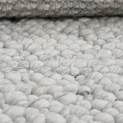 Villamatto - Sala Irregular Wool Bubble (vaaleanharmaa melange)