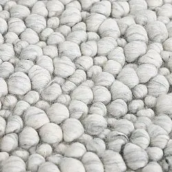 Villamatto - Sala Irregular Wool Bubble (vaaleanharmaa melange)