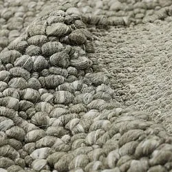Villamatto - Sala Irregular Wool Bubble (sammaleenvihreä/valkoinen meleerattu)