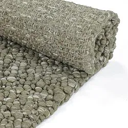 Villamatto - Sala Irregular Wool Bubble (sammaleenvihreä/valkoinen meleerattu)