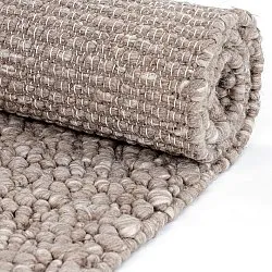 Villamatto - Sala Irregular Wool Bubble (taupe/valkoinen meleerattu)
