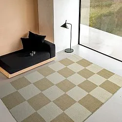 Villamatto - Scacco (valkoinen/beige)