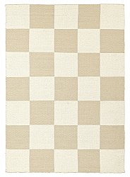 Villamatto - Scacco (valkoinen/beige)