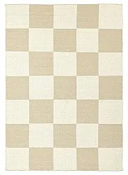 Villamatto - Scacco (valkoinen/beige)