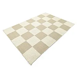 Villamatto - Scacco (valkoinen/beige)
