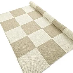 Villamatto - Scacco (valkoinen/beige)