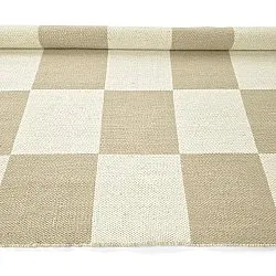 Villamatto - Scacco (valkoinen/beige)