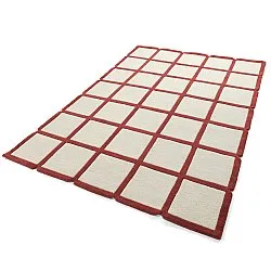 Villamatto - Syl Hand Tufted Wool Premium (punainen/valkoinen)