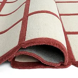 Villamatto - Syl Hand Tufted Wool Premium (punainen/valkoinen)