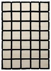 Villamatto - Syl Hand Tufted Wool Premium (musta/valkoinen)
