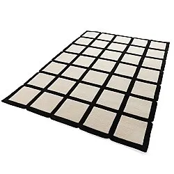Villamatto - Syl Hand Tufted Wool Premium (musta/valkoinen)