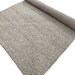 Villamatto - Talvia Braided Wool (harmaa)