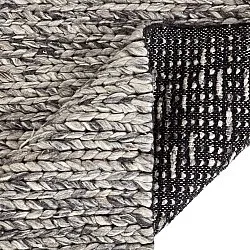 Villamatto - Talvia Braided Wool (tumman harmaa)