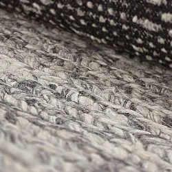 Villamatto - Talvia Braided Wool (tumman harmaa)