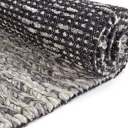 Villamatto - Talvia Braided Wool (tumman harmaa)