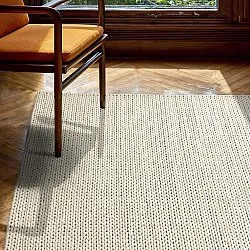 Villamatto - Talvia Braided Wool (luonnonvalkoinen)