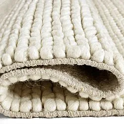 Villamatto - Talvia Braided Wool (luonnonvalkoinen)
