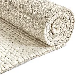 Villamatto - Talvia Braided Wool (luonnonvalkoinen)
