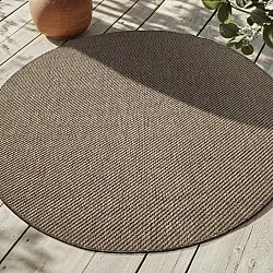 Pyöreät matot - Indoor/Outdoor Bennett (beige)