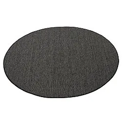 Pyöreät matot - Indoor/Outdoor Bennett (musta)