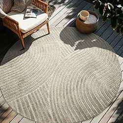 Pyöreät matot - Indoor/Outdoor Devon (beige)