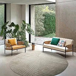 Pyöreät matot - Indoor/Outdoor Devon (beige)