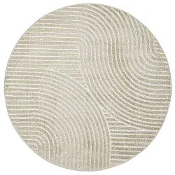 Pyöreät matot - Indoor/Outdoor Devon (beige)