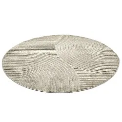 Pyöreät matot - Indoor/Outdoor Devon (beige)