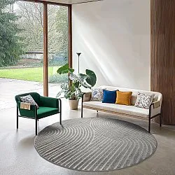 Pyöreät matot - Indoor/Outdoor Devon (harmaa)