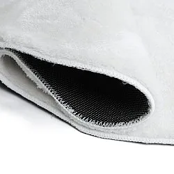 Aaltokuvioinen Käytävämatto - Aranga Super Soft Fur (valkoinen)